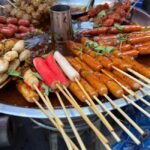 Taiwanese Pork Blood Cake Skewers