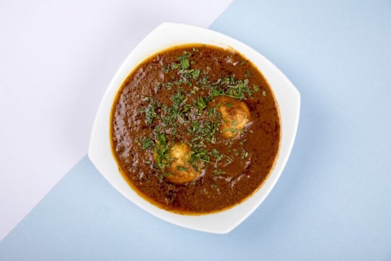 Tamil Nadu Egg Curry in Tamarind-Coconut Sauce