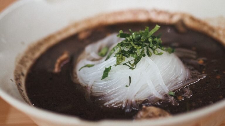 Thai Boat Noodle Soup with Pork and Aromatic Broth