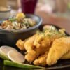 Thai Crispy Catfish Salad with Green Mango and Herbs