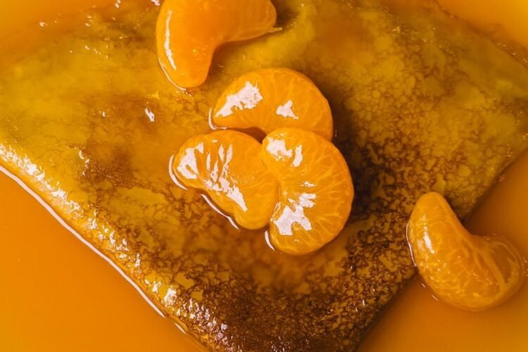 Thai Crispy Crepes with Fluffy Meringue and Golden Egg Yolk Topping