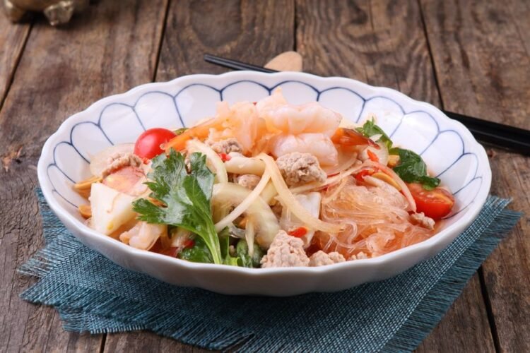 Thai Glass Noodle Salad with Pork and Shrimp