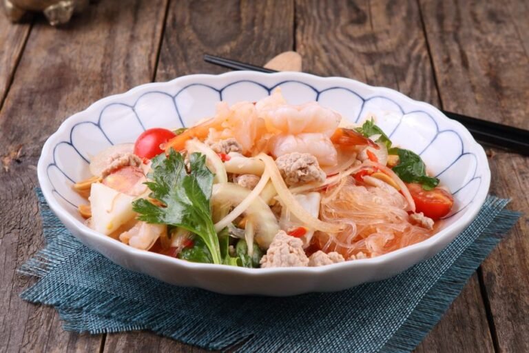 Thai Glass Noodle Salad with Pork and Shrimp