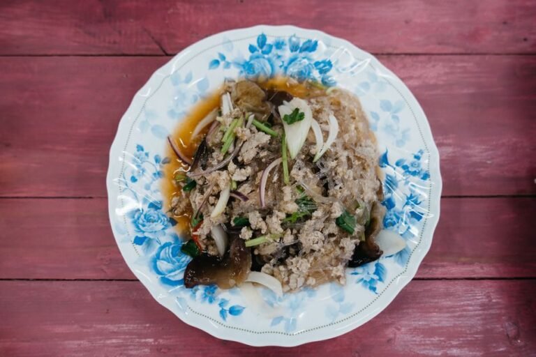 Thai Glass Noodle Salad with Shrimp and Pork
