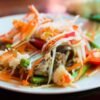 Thai Green Papaya Salad with Fermented Crab