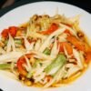 Thai Green Papaya Salad with Lime and Peanuts
