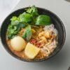 Thai Rice Noodles in Spicy Fish Curry Broth
