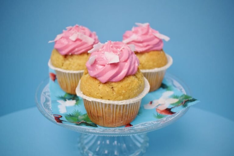 Thai Steamed Coconut Custard Cupcakes