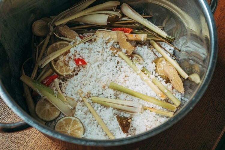 Thai-Style Fish Rice Congee with Ginger and Scallions