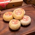 Traditional Chinese Mooncakes with Lotus Seed Paste