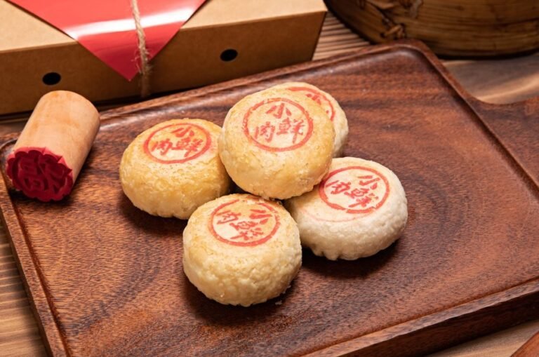 Traditional Chinese Mooncakes with Lotus Seed Paste