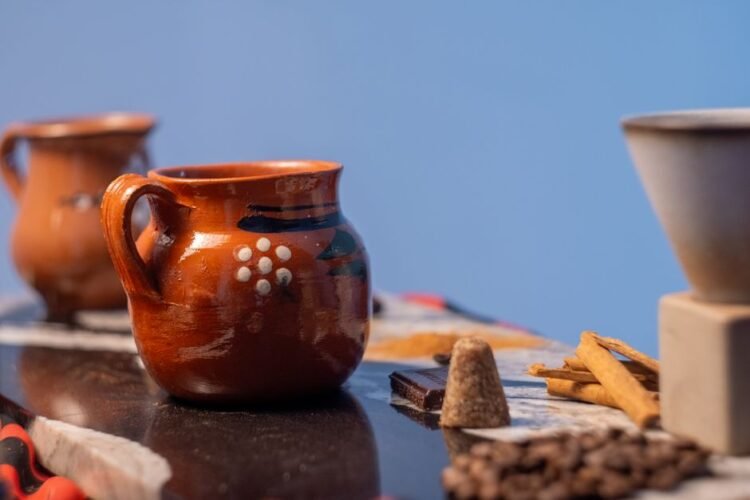 Traditional Mexican Cinnamon Clay Pot Coffee