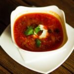 Traditional Russian Cabbage Soup with Beef