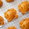 Traditional Vietnamese Baked Mooncake with Lotus Seed Paste and Salted Egg Yolk