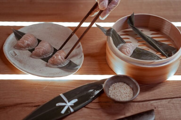 Tri-Color Cherry Blossom Rice Dumplings