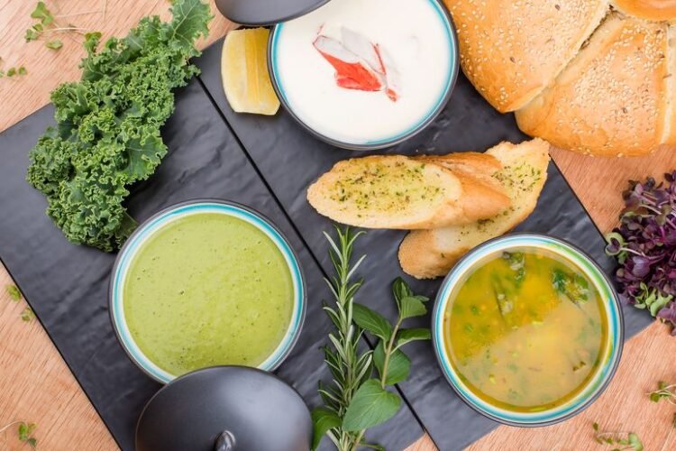 Trinidad Callaloo Soup with Crab