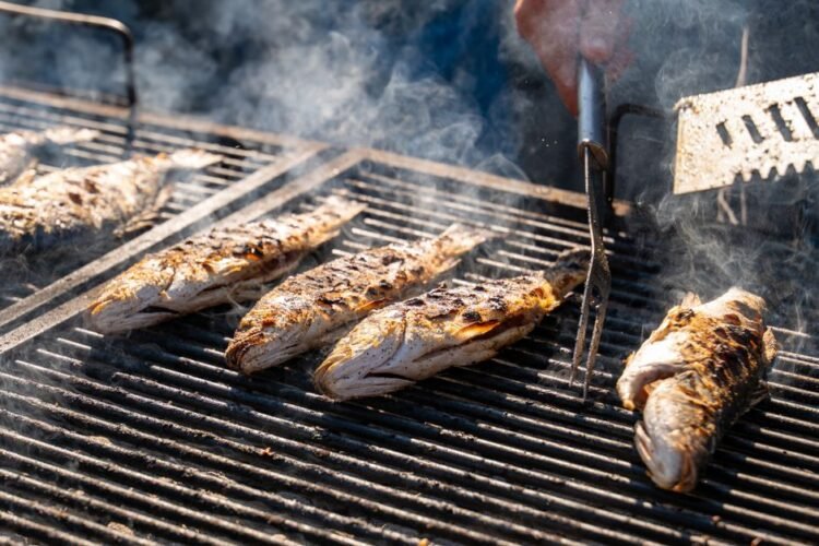 Turkish Grilled Mullet with Charred Lemon and Sumac Onions