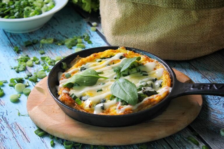 Turkish Spinach and Egg Skillet