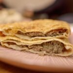 Turkish Stuffed Flatbread with Spiced Ground Meat