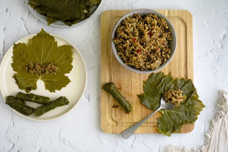 Turkish Stuffed Onions with Rice and Herbs