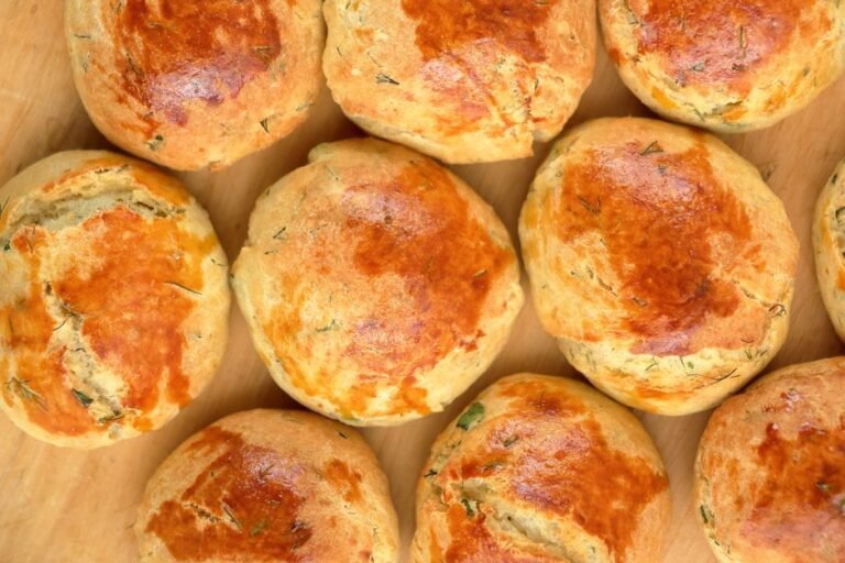 Ukrainian Garlic Bread Rolls with Herb Butter