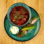 Ukrainian Sauerkraut Soup with Pork