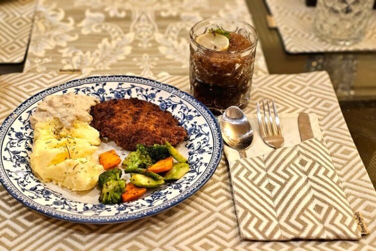 Uruguayan-Style Breaded Beef Cutlet with Fried Egg and Chimichurri