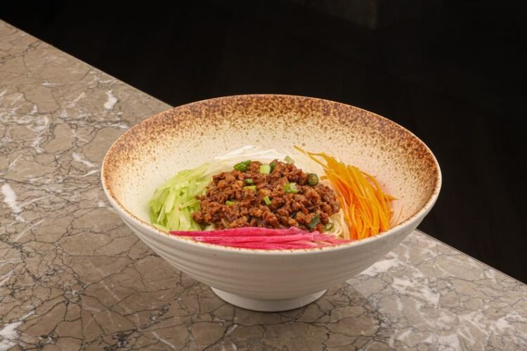 Uzbek Cold Noodle Platter with Horse Meat and Daikon