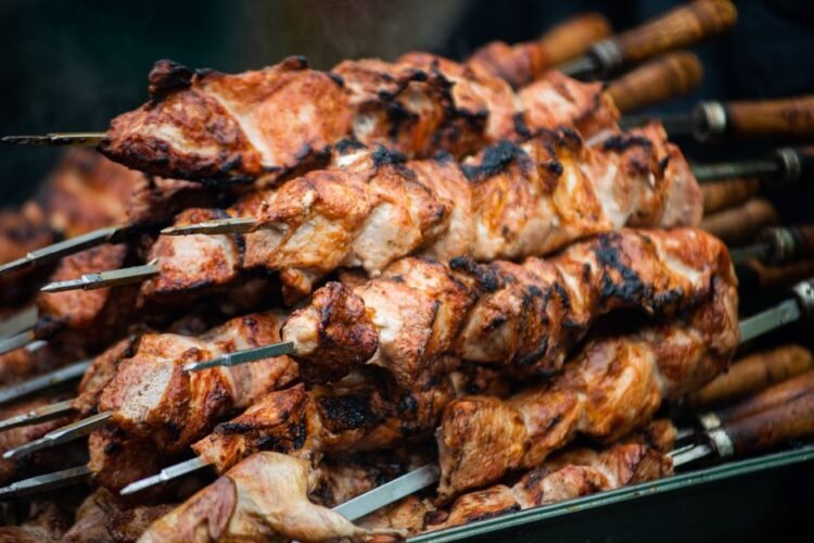 Uzbek Lamb Skewers with Onion Marinade