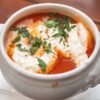 Uzbek Rice and Tomato Meat Soup