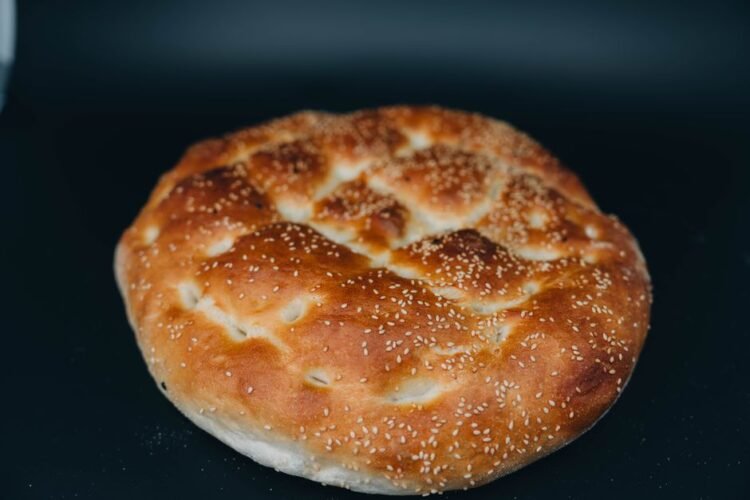 Uzbek Round Flatbread with Sesame and Nigella