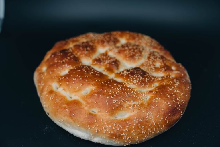 Uzbek Round Flatbread with Sesame and Nigella