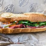 Vang Vieng Grilled Pork Belly Sandwiches with Dill Slaw and Chili-Lime Mayo