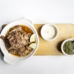 Venezuelan Shredded Beef Plate with Plantain-Strip Dividers