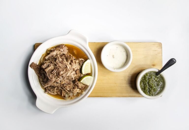 Venezuelan Shredded Beef Plate with Plantain-Strip Dividers