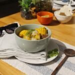 Venezuelan-Style Beef Shank Soup with Root Vegetables and Corn