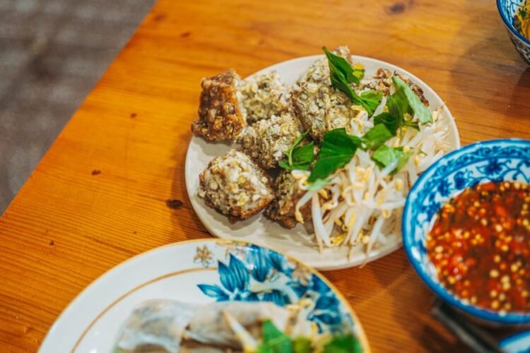 Vietnamese Crispy Spring Rolls with Rice Vermicelli Bowl