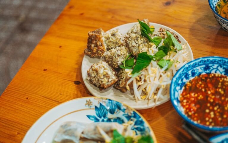 Vietnamese Crispy Spring Rolls with Rice Vermicelli Bowl