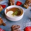 Yemeni Banana Cream with Toasted Flatbread and Honey