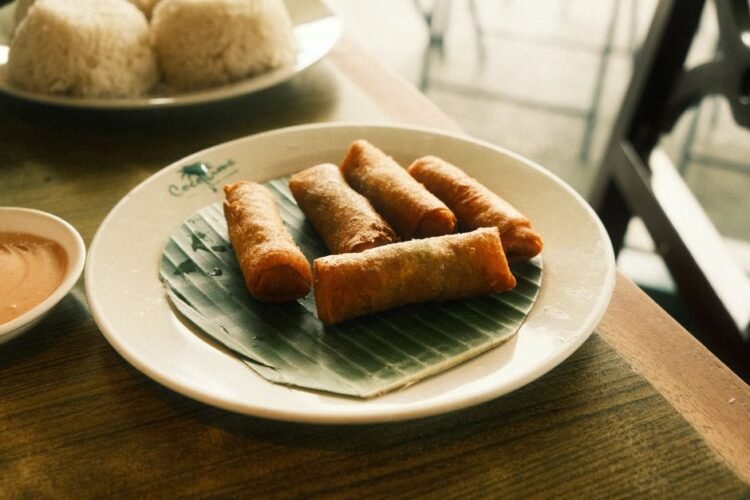 Crispy Caramelized Banana Spring Rolls