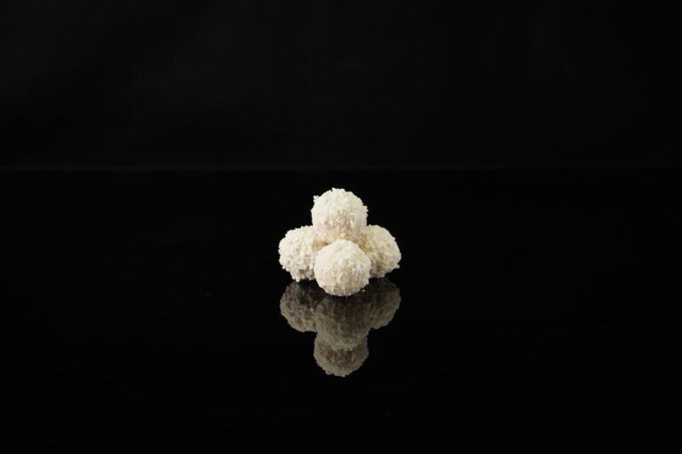 Crispy Filipino Coconut Rice Balls with Sweetened Coconut