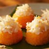 Filipino Orange Steamed Rice Cake
