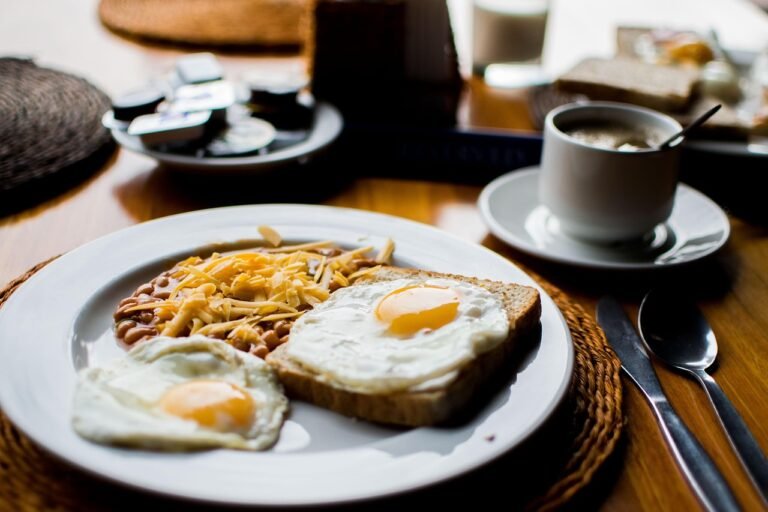 Filipino Sweet Cured Pork Breakfast Plate with Garlic Rice and Sunny-Side-Up Egg