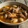 Filipino White Adobo with Chicken and Pork