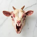 Whole sheep head