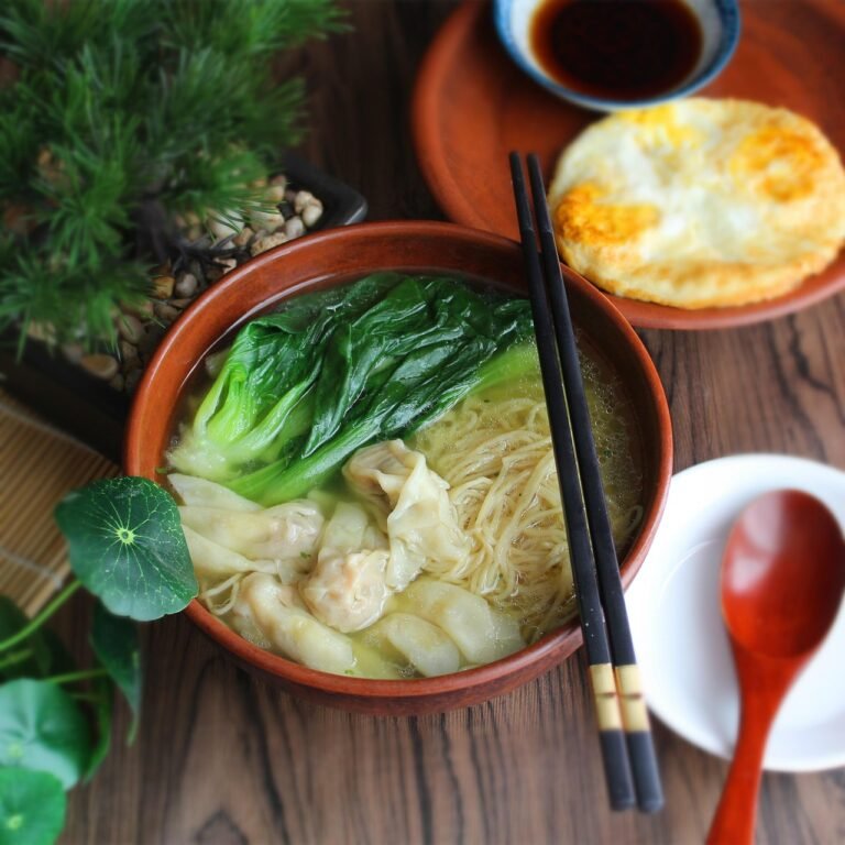 Malaysian-Style Pork and Prawn Wonton Soup