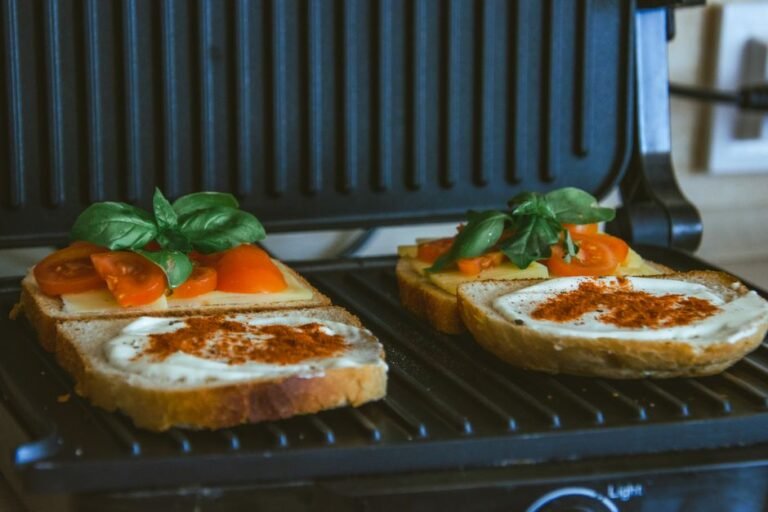 South African Grilled Cheese Sandwich with Tomato, Onion, and Chutney