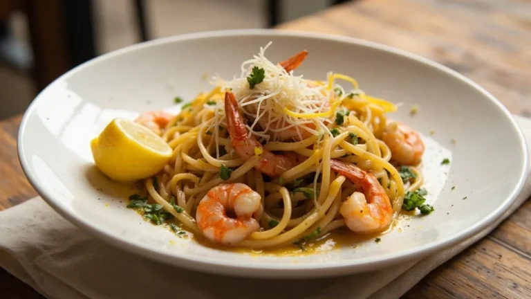 15-Minute Garlic Shrimp Pasta