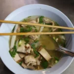 Burmese Pork and Liver Egg Noodle Soup