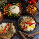 Cameroonian Director General Chicken with Caramelized Plantains